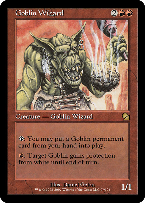 Goblin Wizard - Masters Edition Rare Card