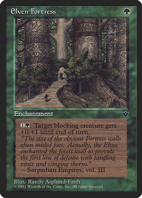 Elven Fortress - Fallen Empires Common Card