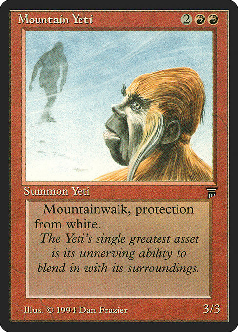 Mountain Yeti - Legends Uncommon Card