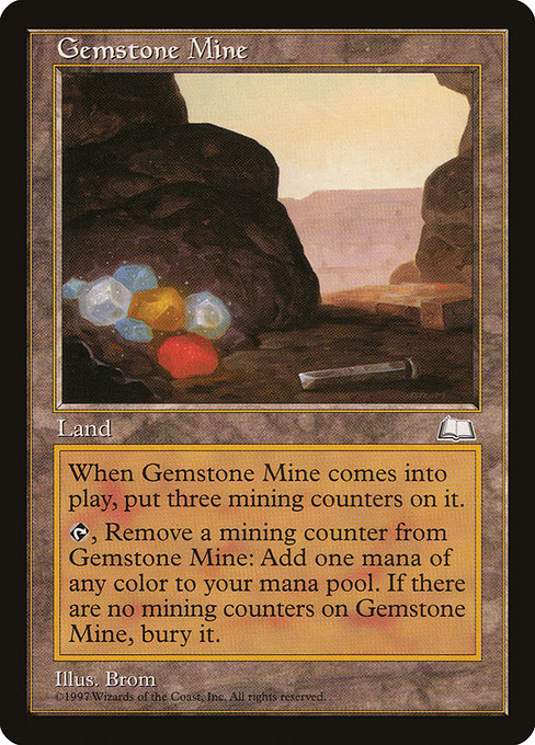 Gemstone Mine - Weatherlight Uncommon Card