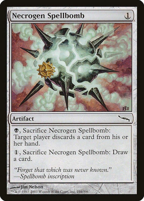 Necrogen Spellbomb - Mirrodin Common Card