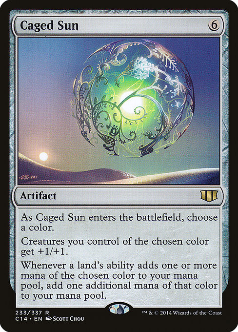 Caged Sun - Commander 2014 Rare Card