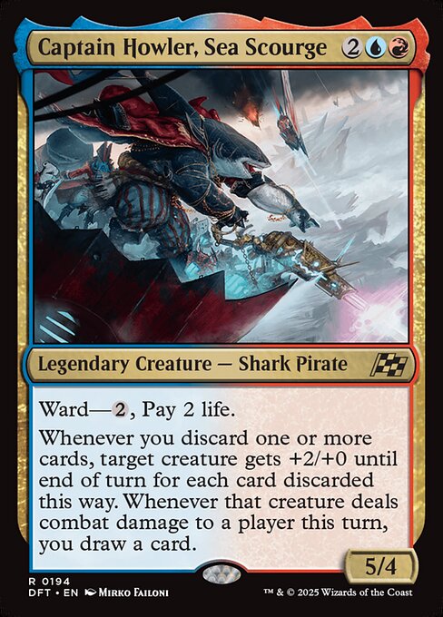 Captain Howler, Sea Scourge - Aetherdrift Rare Card