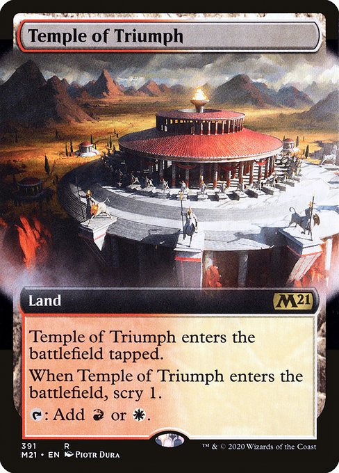Temple of Triumph - Core Set 2021 Rare Card