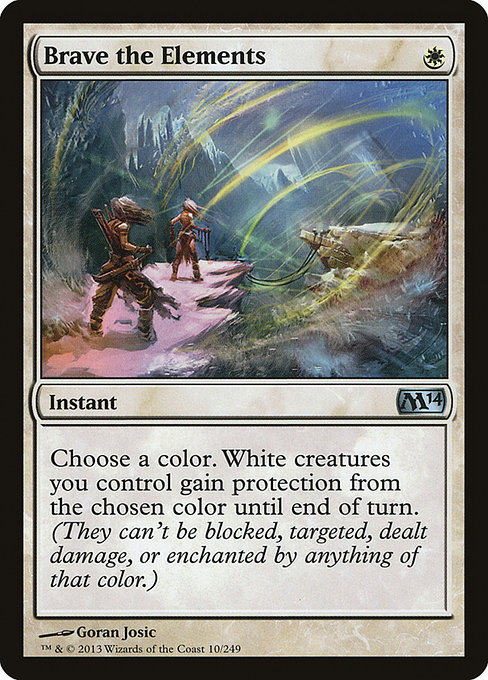 Brave the Elements - Magic 2014 Uncommon Card