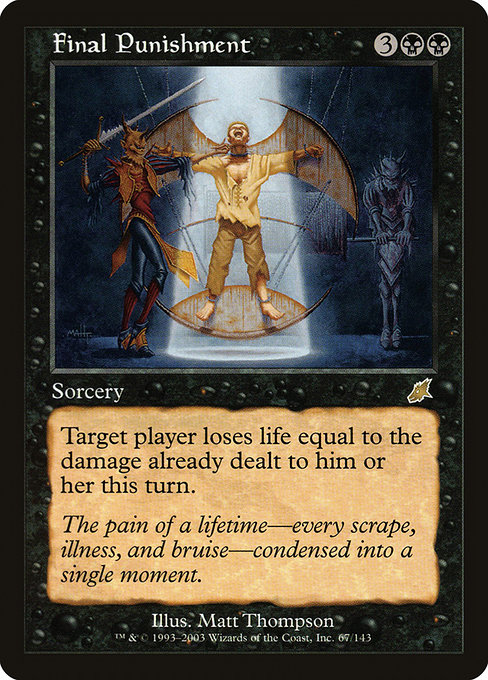 Final Punishment - Scourge Rare Card