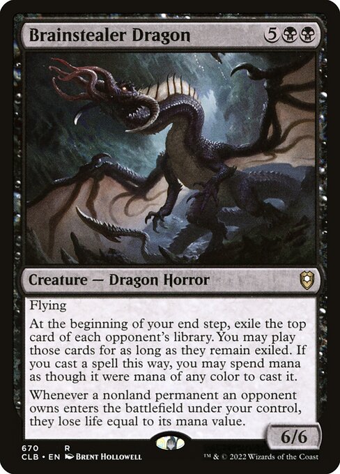 Brainstealer Dragon - Commander Legends: Battle for Baldur's Gate Rare Card
