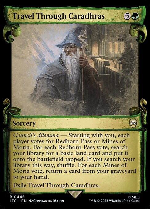 Travel Through Caradhras - Tales of Middle-earth Commander Rare Card
