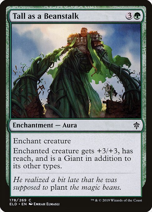 Tall as a Beanstalk - Throne of Eldraine Common Card