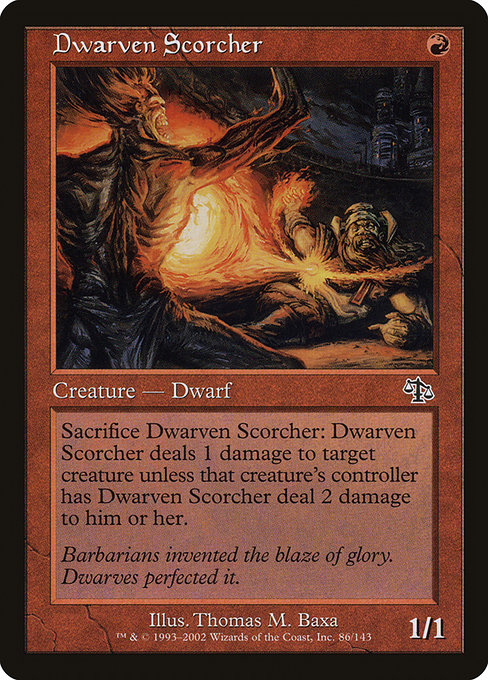 Dwarven Scorcher - Judgment Common Card