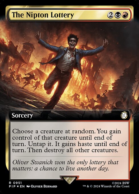 The Nipton Lottery - Fallout Rare Card