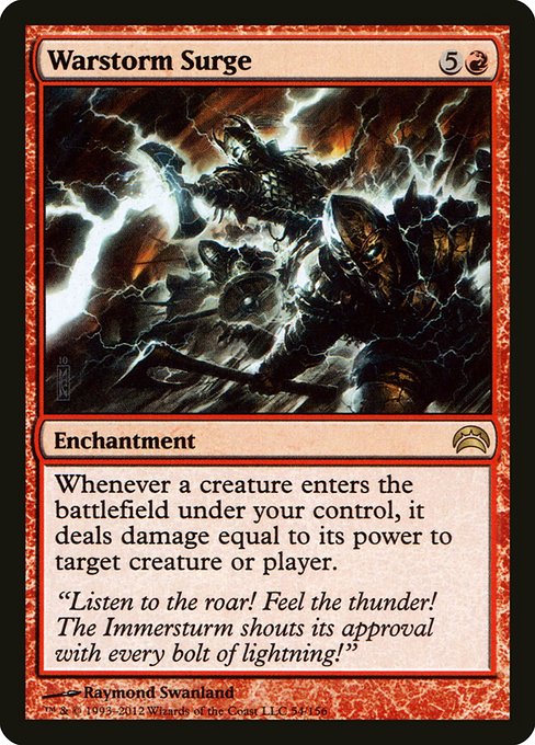 Warstorm Surge - Planechase 2012 Rare Card