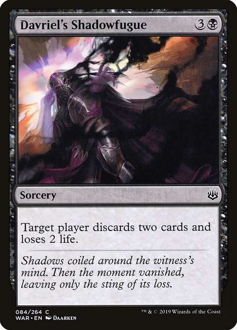 Davriel's Shadowfugue - War of the Spark Common Card