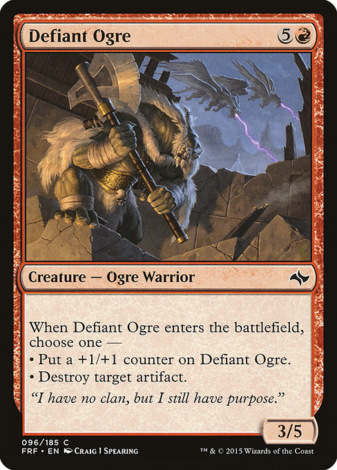 Defiant Ogre - Fate Reforged Common Card