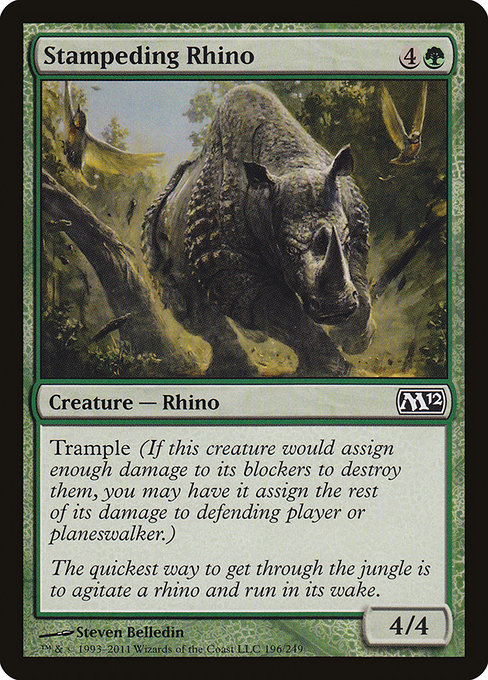 Stampeding Rhino - Magic 2012 Common Card