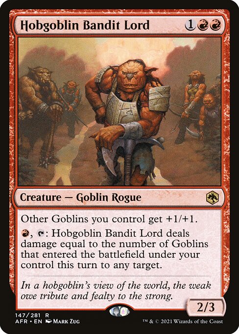 Hobgoblin Bandit Lord - Adventures in the Forgotten Realms Rare Card