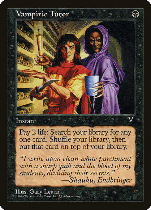 Vampiric Tutor - Visions Rare Card