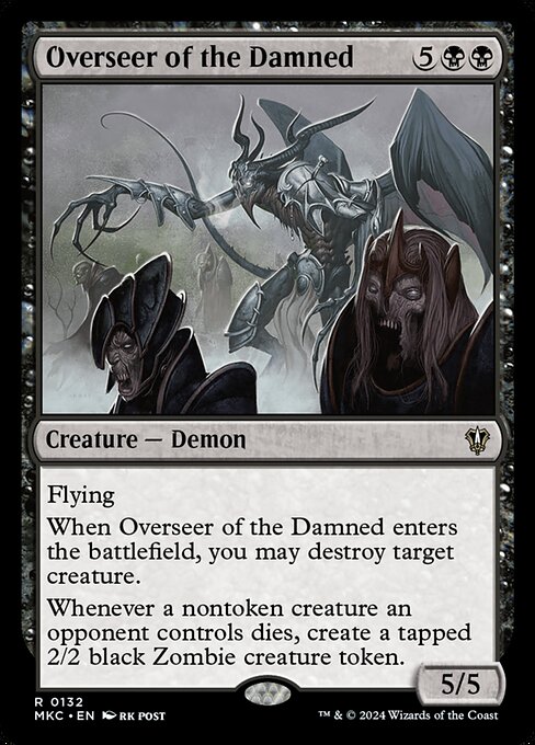 Overseer of the Damned - Murders at Karlov Manor Commander Rare Card