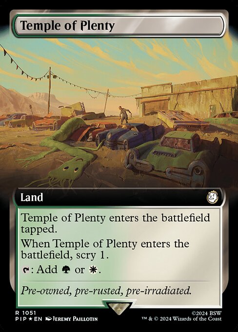 Temple of Plenty - Fallout Rare Card