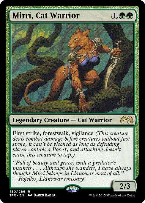 Mirri, Cat Warrior - Tempest Remastered Rare Card