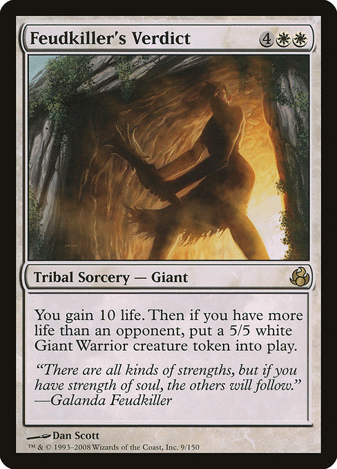 Feudkiller's Verdict - Morningtide Rare Card