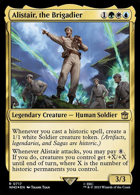 Alistair, the Brigadier - Doctor Who Rare Card