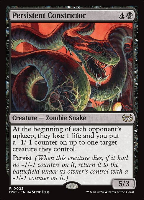 Persistent Constrictor - Duskmourn: House of Horror Commander Rare Card