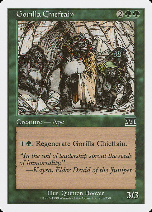 Gorilla Chieftain - Classic Sixth Edition Common Card