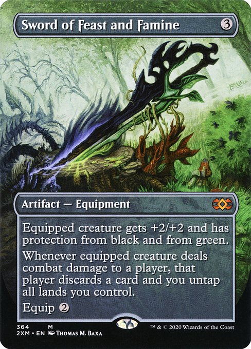 Sword of Feast and Famine - Double Masters Mythic Card