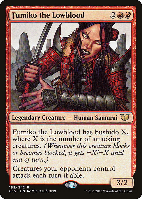 Fumiko the Lowblood - Commander 2015 Rare Card