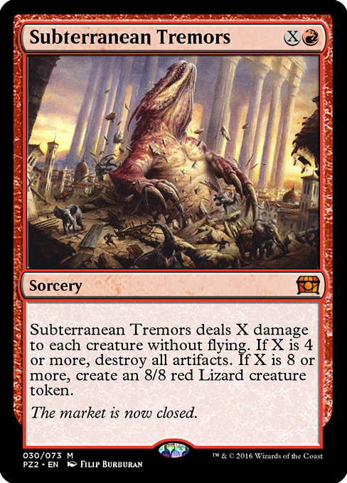 Subterranean Tremors - Treasure Chest Mythic Card
