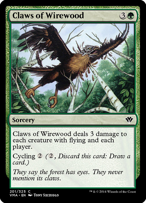 Claws of Wirewood - Vintage Masters Common Card