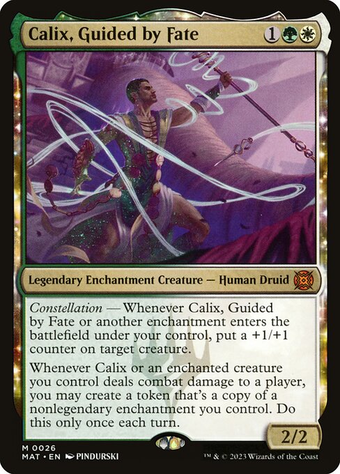 Calix, Guided by Fate - March of the Machine: The Aftermath Mythic Card