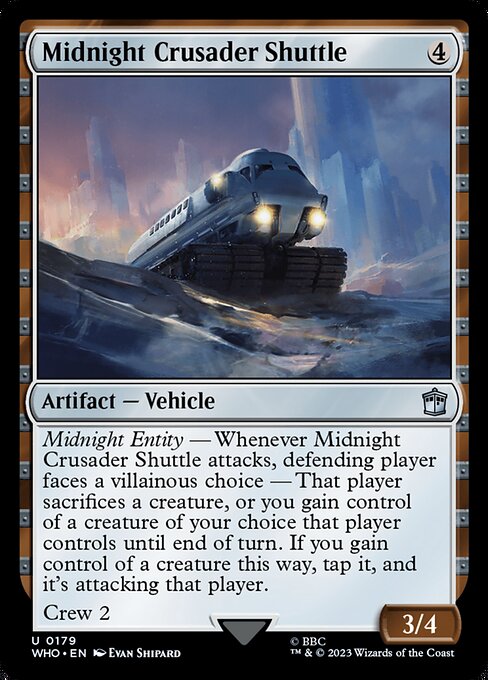 Midnight Crusader Shuttle - Doctor Who Uncommon Card