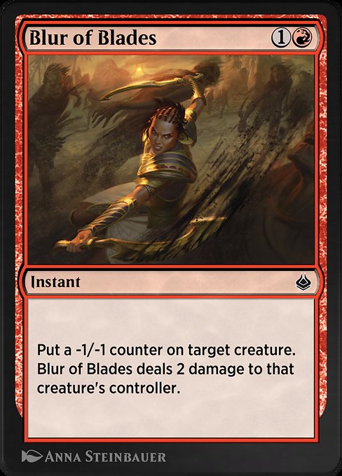 Blur of Blades - Amonkhet Remastered Common Card