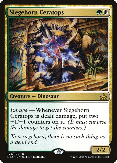 Siegehorn Ceratops - Rivals of Ixalan Rare Card
