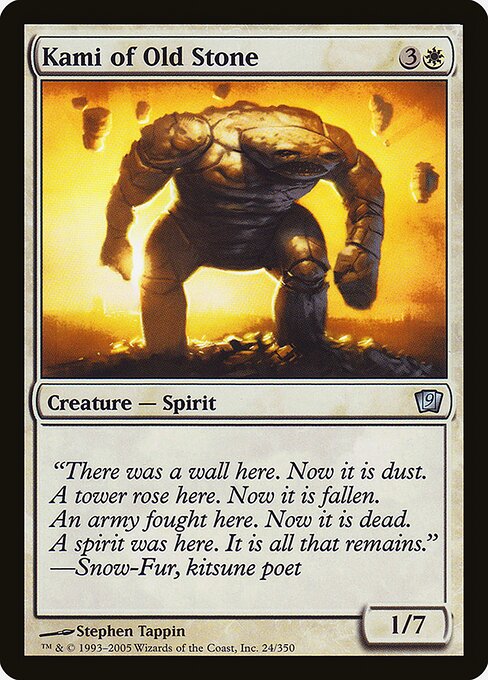 Kami of Old Stone - Ninth Edition Uncommon Card