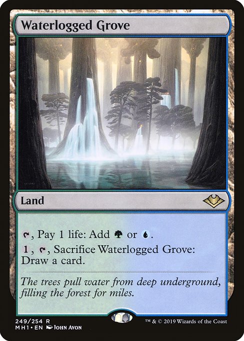 Waterlogged Grove - Modern Horizons Rare Card