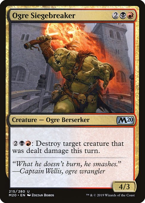 Ogre Siegebreaker - Core Set 2020 Uncommon Card