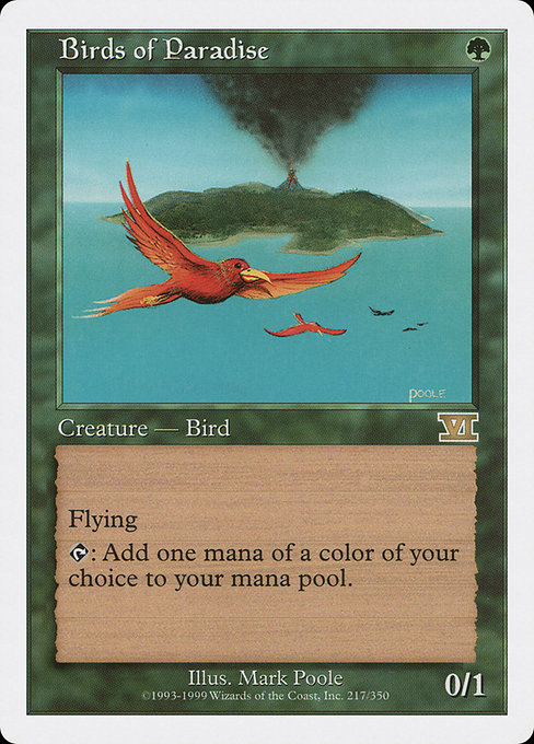 Birds of Paradise - Classic Sixth Edition Rare Card