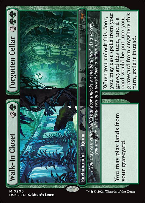 Walk-In Closet // Forgotten Cellar - Duskmourn: House of Horror Mythic Card