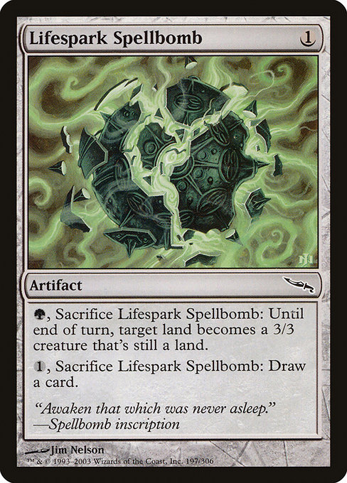 Lifespark Spellbomb - Mirrodin Common Card