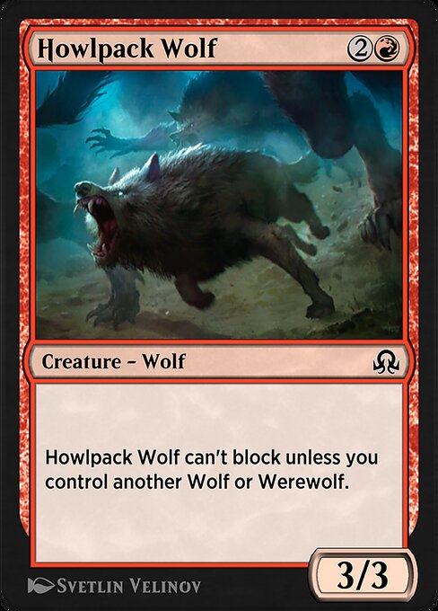 Howlpack Wolf - Shadows over Innistrad Remastered Common Card