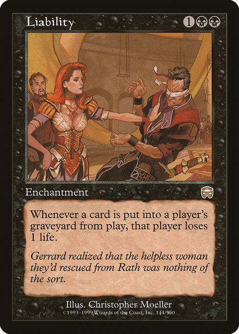Liability - Mercadian Masques Rare Card