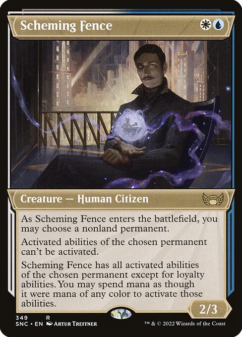 Scheming Fence - Streets of New Capenna Rare Card
