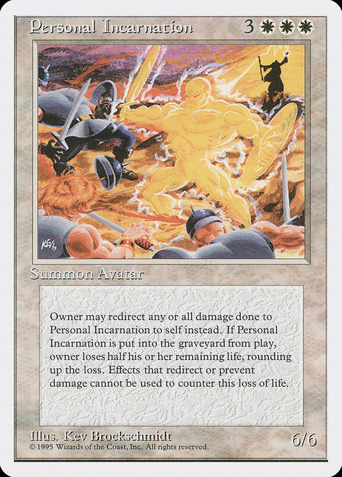 Personal Incarnation - Fourth Edition Rare Card