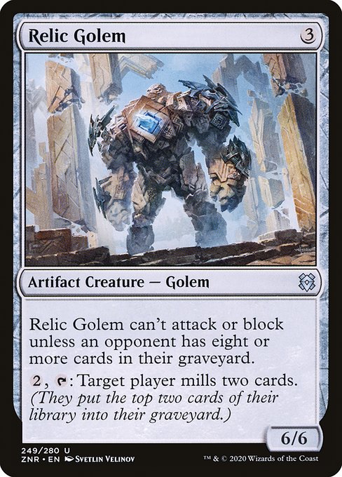 Relic Golem - Zendikar Rising Uncommon Card