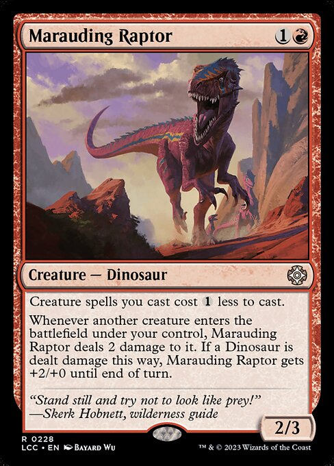 Marauding Raptor - The Lost Caverns of Ixalan Commander Rare Card