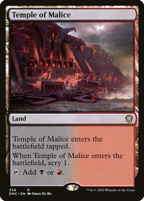 Temple of Malice - Dominaria United Commander Rare Card