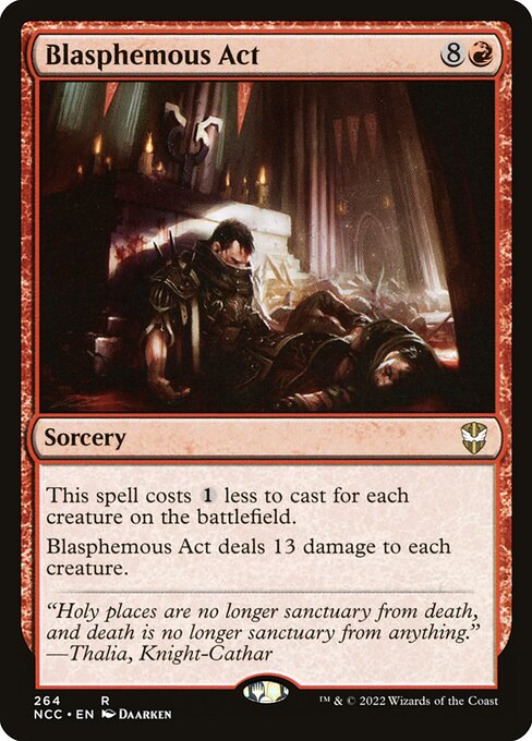 Blasphemous Act - New Capenna Commander Rare Card